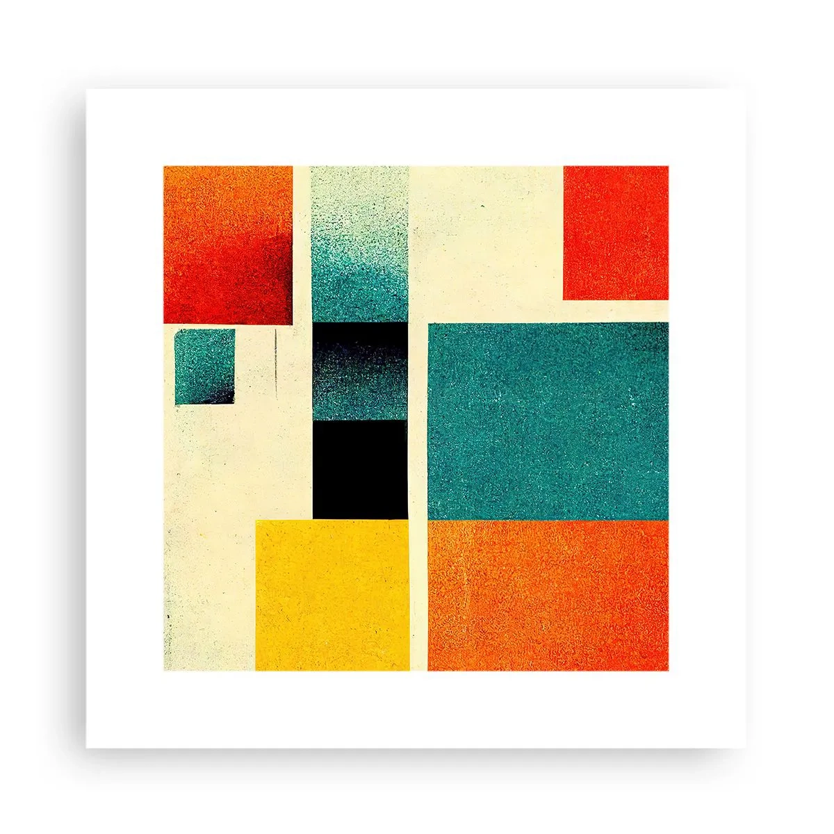 Poster - Astrazione geometrica: energia buona - 30x30 cm