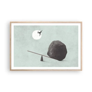 Poster in cornice rovere chiaro - Sogno adempiuto - 91x61 cm