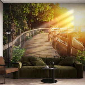 Fotomurali Premium Canvas - Altra curva, altre meraviglie - Paesaggio, Passeggiata sul mare, Mare - 150x105 cm