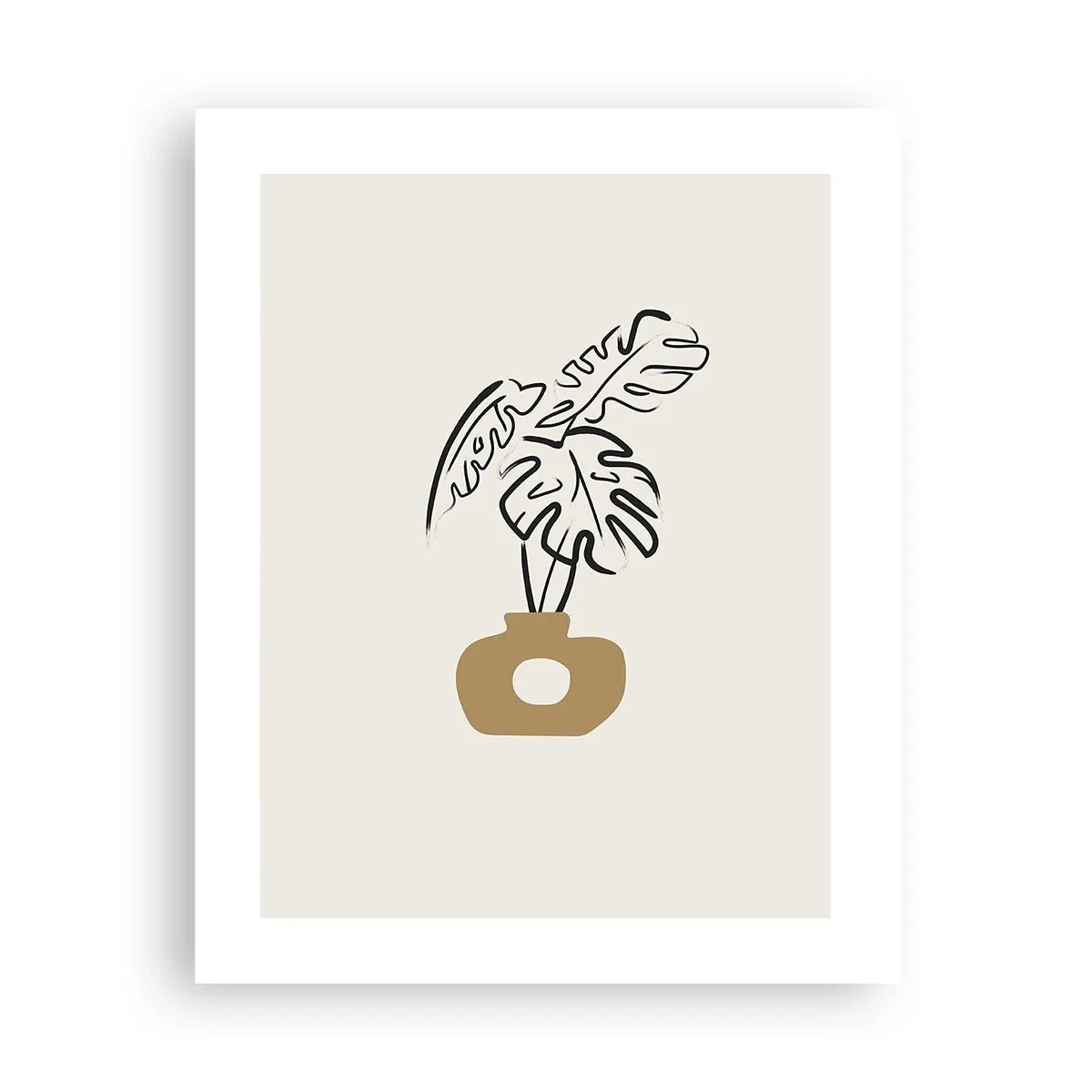 Poster - Monstera: ornamento della casa - 40x50 cm