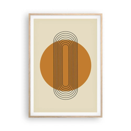 Poster in cornice rovere chiaro - Piano perfetto - 70x100 cm