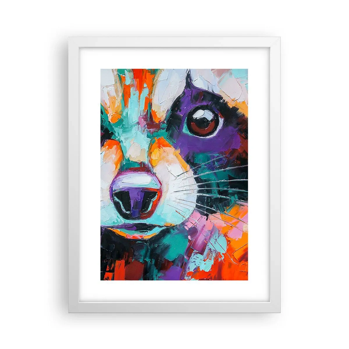 Poster in cornice bianca - Solo buone emozioni - 30x40 cm