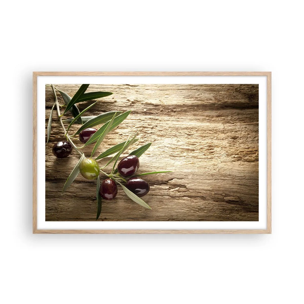 Poster in cornice rovere chiaro - Direttamente dalla natura - 91x61 cm