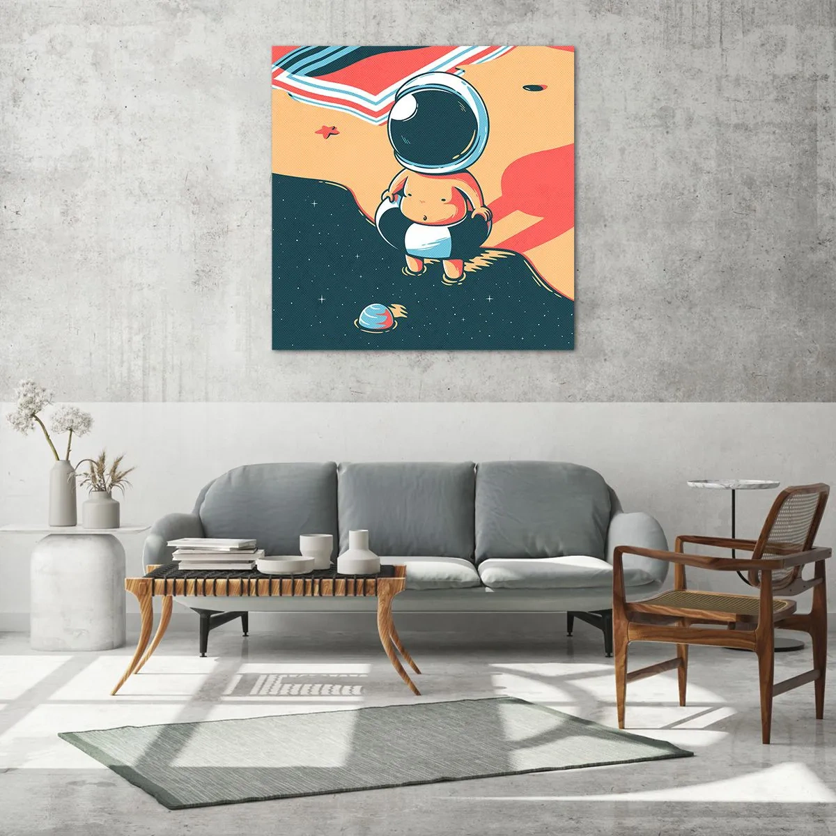 Quadro su vetro - Da un'altra prospettiva - 30x30 cm