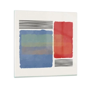 Quadro su vetro - Spirito e lettera della geometria - 60x60 cm