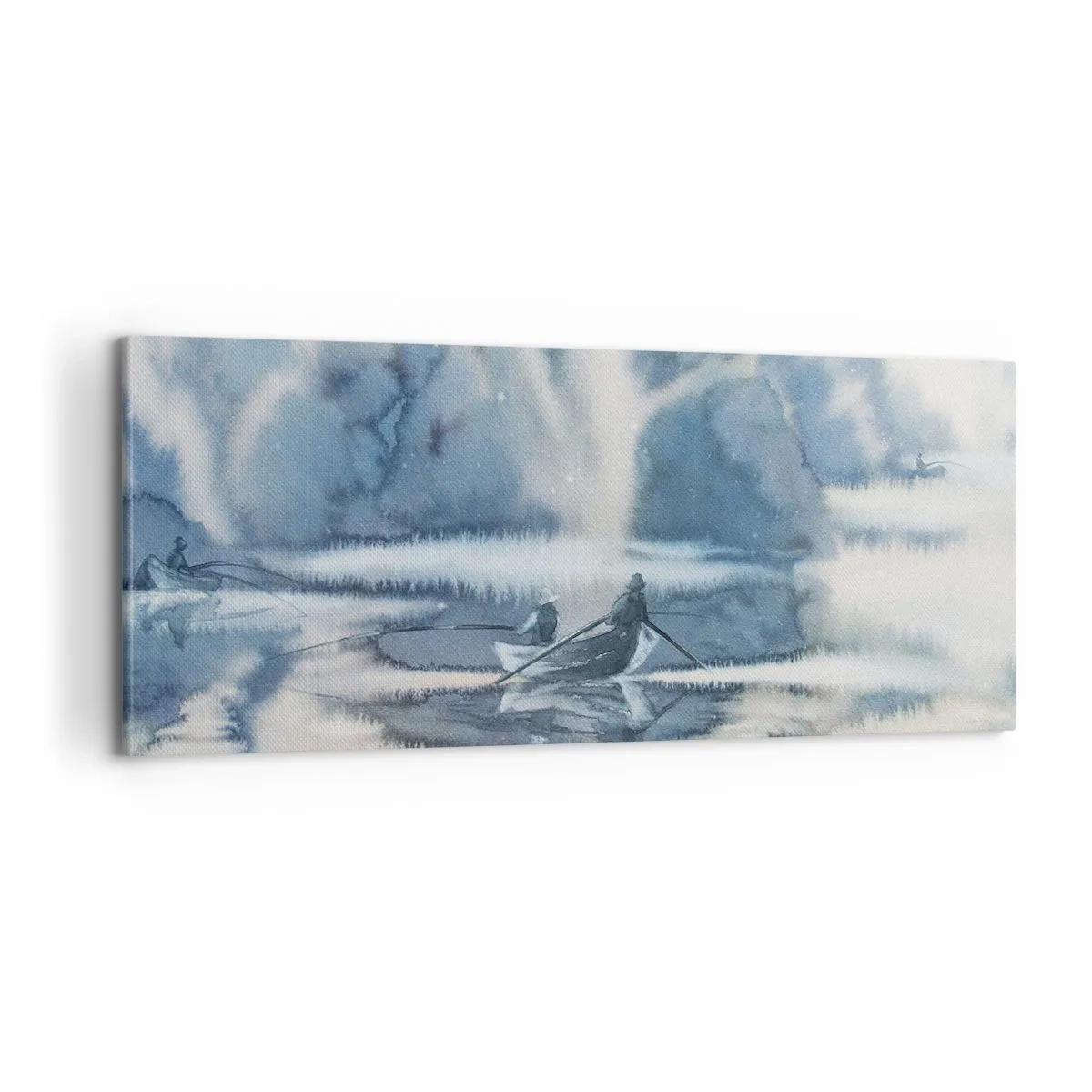 Quadro su tela - Stampe su Tela - I pescatori nel loro paradiso - 100x40 cm