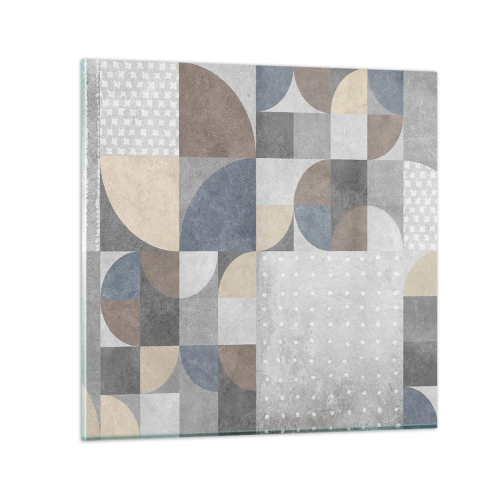 Quadro su vetro - Fantasia di ceramica - 30x30 cm