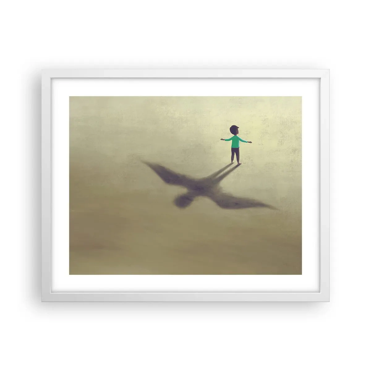 Poster in cornice bianca - Eroe del futuro - 50x40 cm