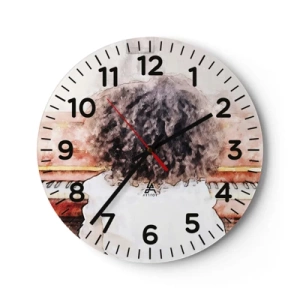 Orologio da parete - Orologio in Vetro - Nel nuovo mondo - 30x30 cm