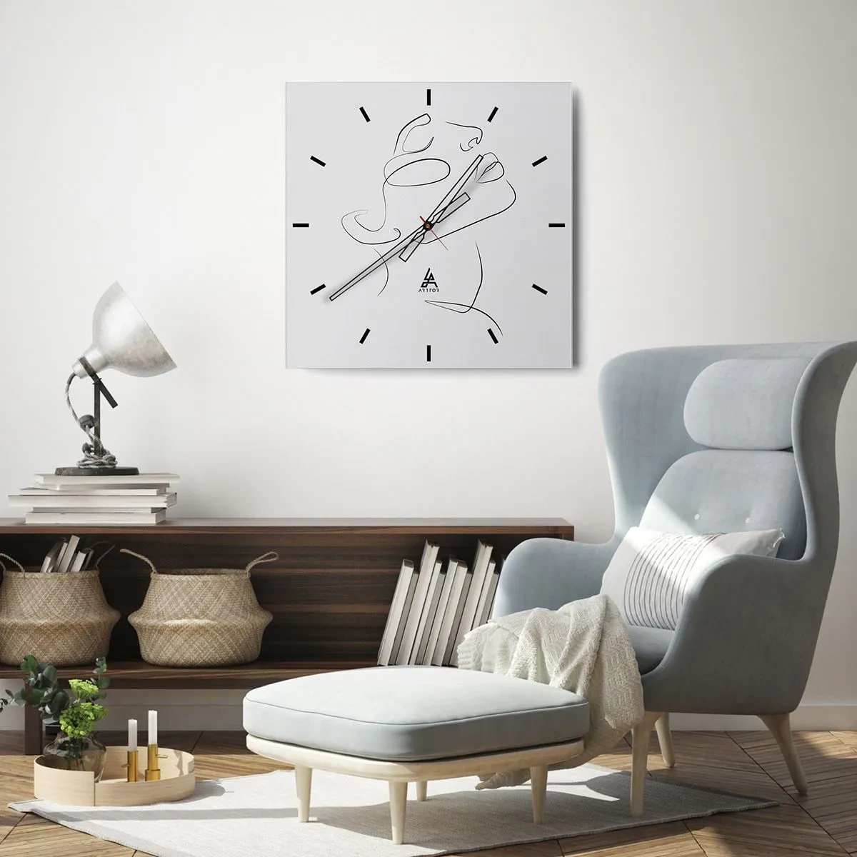 Orologio da parete - Orologio in Vetro - I meandri dei sogni - 40x40 cm