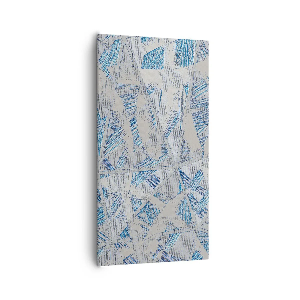 Quadro su tela - Stampe su Tela - Nel labirinto grigioblu - 65x120 cm