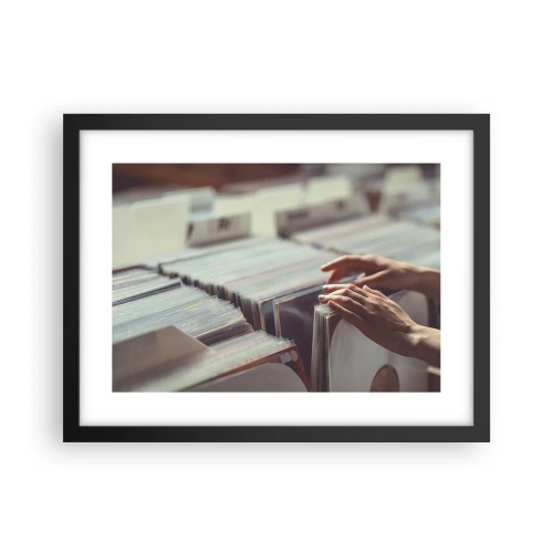 Poster in cornice nera - Alla ricerca di emozioni - 40x30 cm