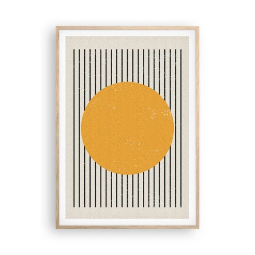 Poster in cornice rovere chiaro - La forza della semplicità - 70x100 cm