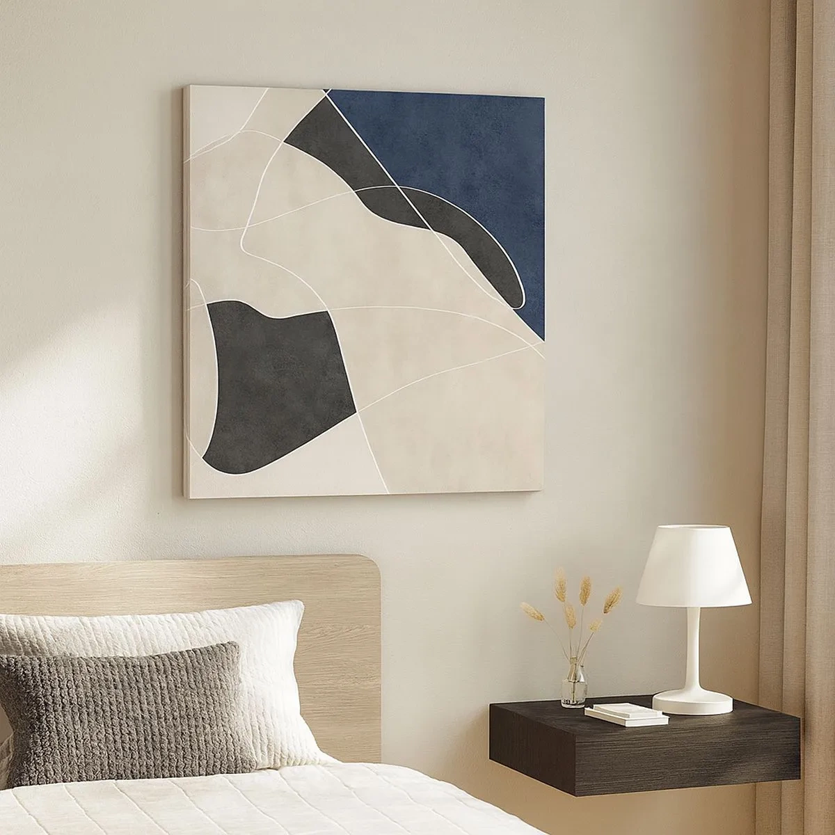 Quadro su tela - Stampe su Tela - Composizione astratta: il contrasto dei colori - 30x30 cm