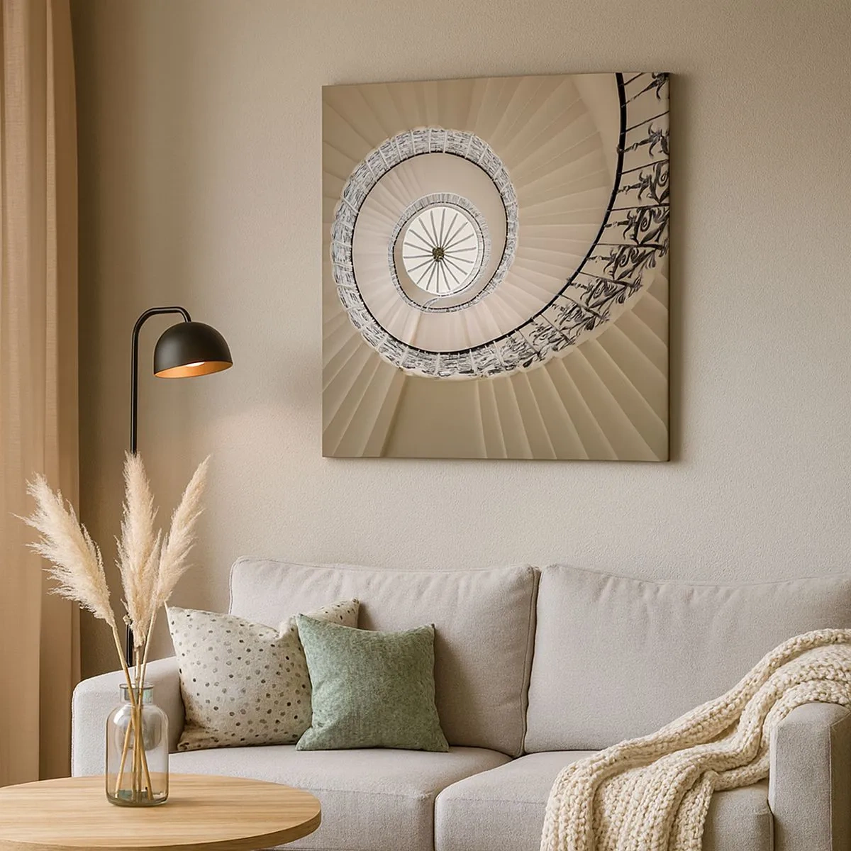 Quadro su tela - Stampe su Tela - Al centro della chiocciola - 30x30 cm