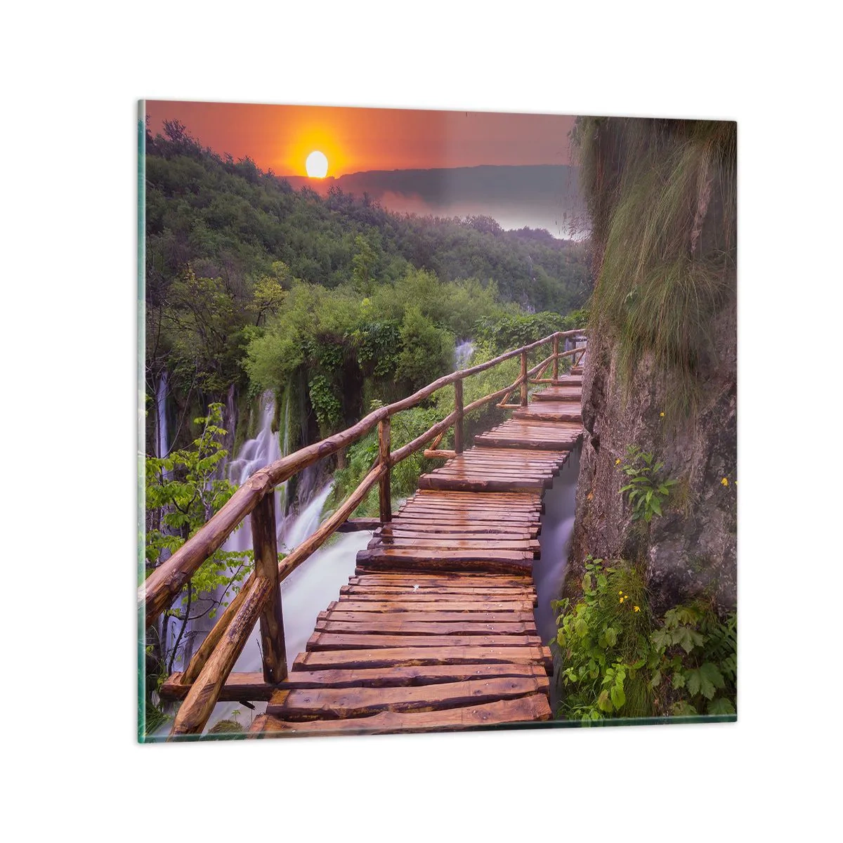 Quadro su vetro - Una bellezza incredibile - 70x70 cm