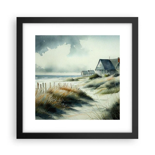 Poster in cornice nera - Lontano dal caos - 30x30 cm