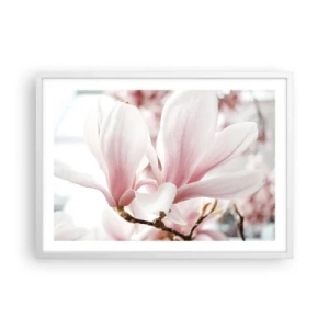 Poster in cornice bianca - Tenerezza senza fine - 70x50 cm