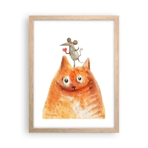 Poster in cornice rovere chiaro - I paradossi dell'amore - 30x40 cm