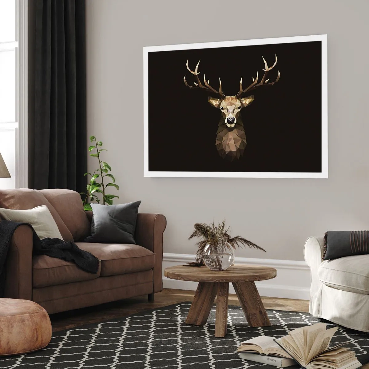 Poster - Cervo cubista - 91x61 cm