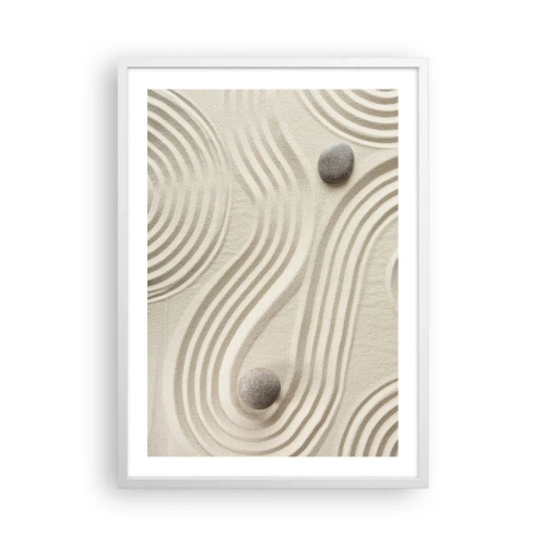 Poster in cornice bianca - Il tocco del calore - 50x70 cm