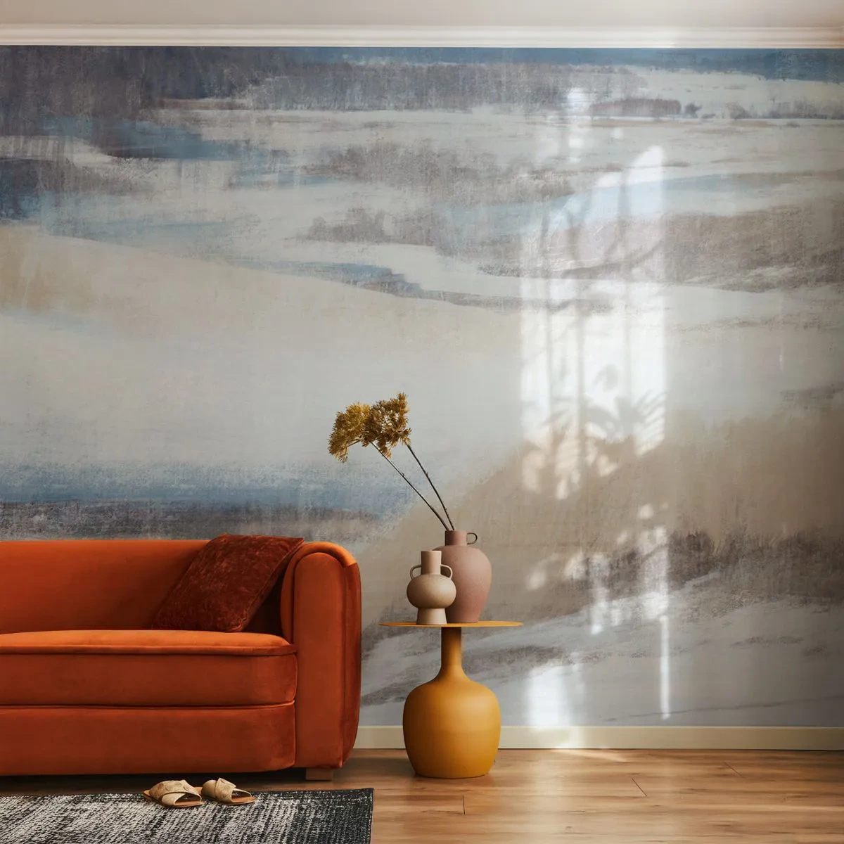 Fotomurali Premium Sand - Composizione invernale - Inverno, Pezzo, Pastello - 350x256 cm