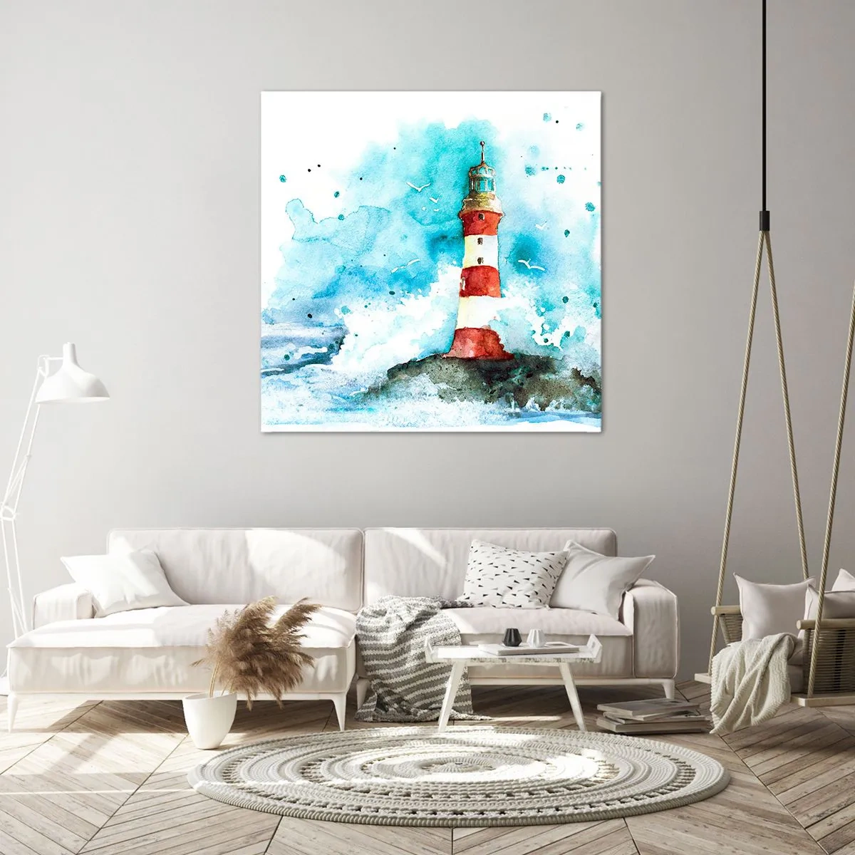 Quadro su tela - Stampe su Tela - L'unità dei quattro elementi - 50x50 cm