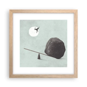 Poster in cornice rovere chiaro - Sogno adempiuto - 30x30 cm