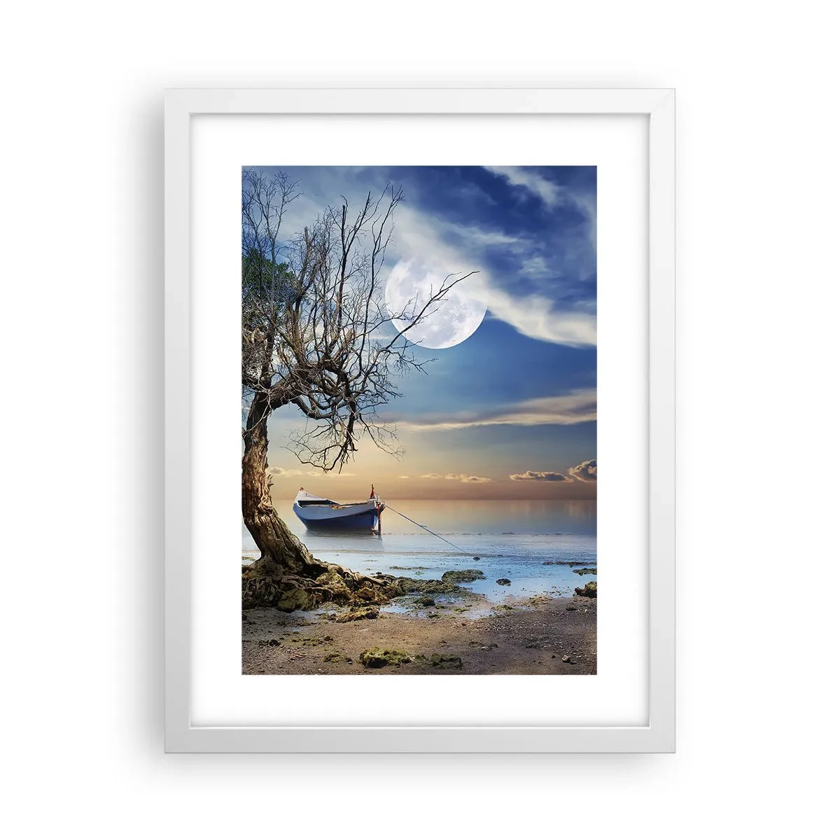 Poster in cornice bianca - È la fine o l'inizio? - 30x40 cm