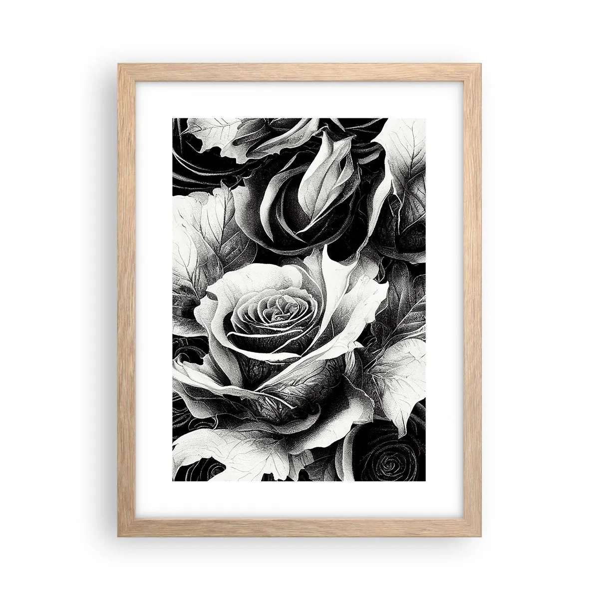 Poster in cornice rovere chiaro - Sempre regina - 30x40 cm