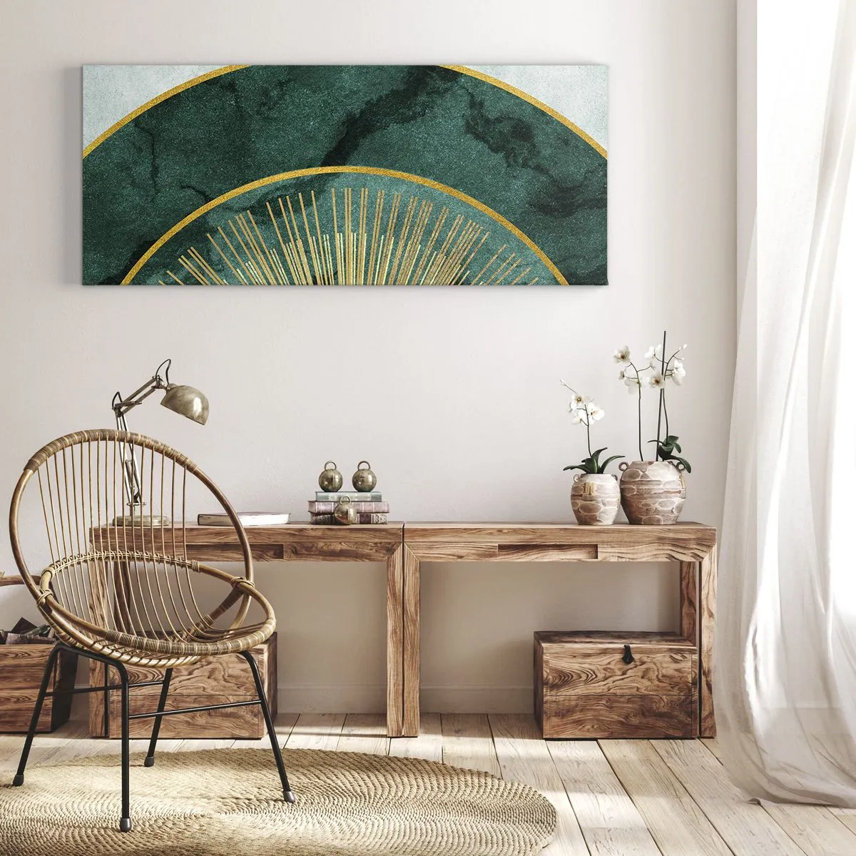 Quadro su tela - Stampe su Tela - Un altro sistema solare - 100x40 cm