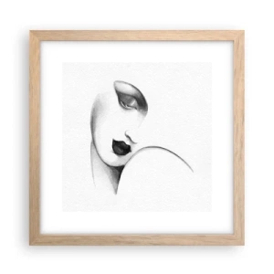 Poster in cornice rovere chiaro - Nello stile di Lempicka - 30x30 cm