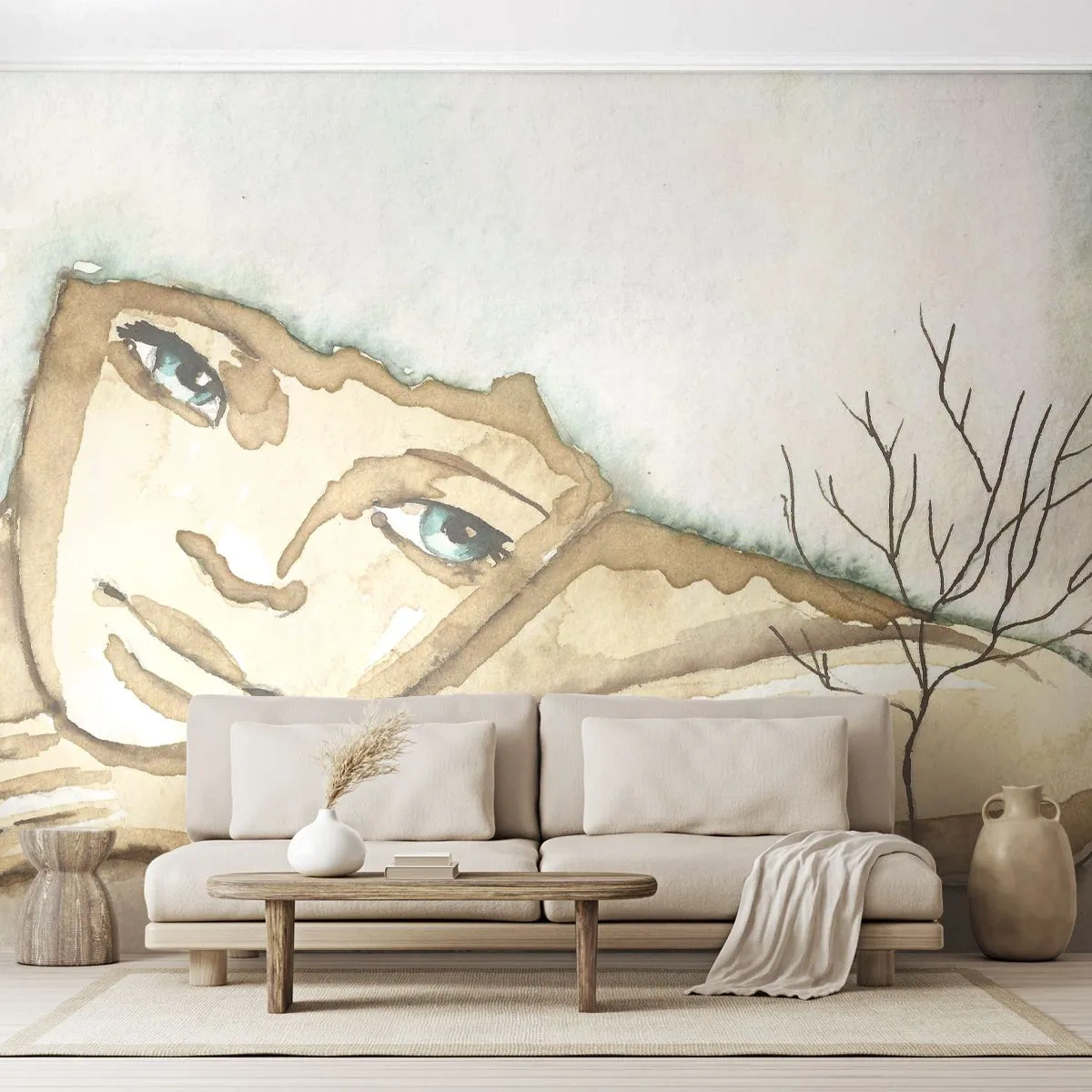 Fotomurali Standard Eco - L'albero della poesia cresce nel silenzio - Fiaba, Astrazione, Per bambini - 200x140 cm