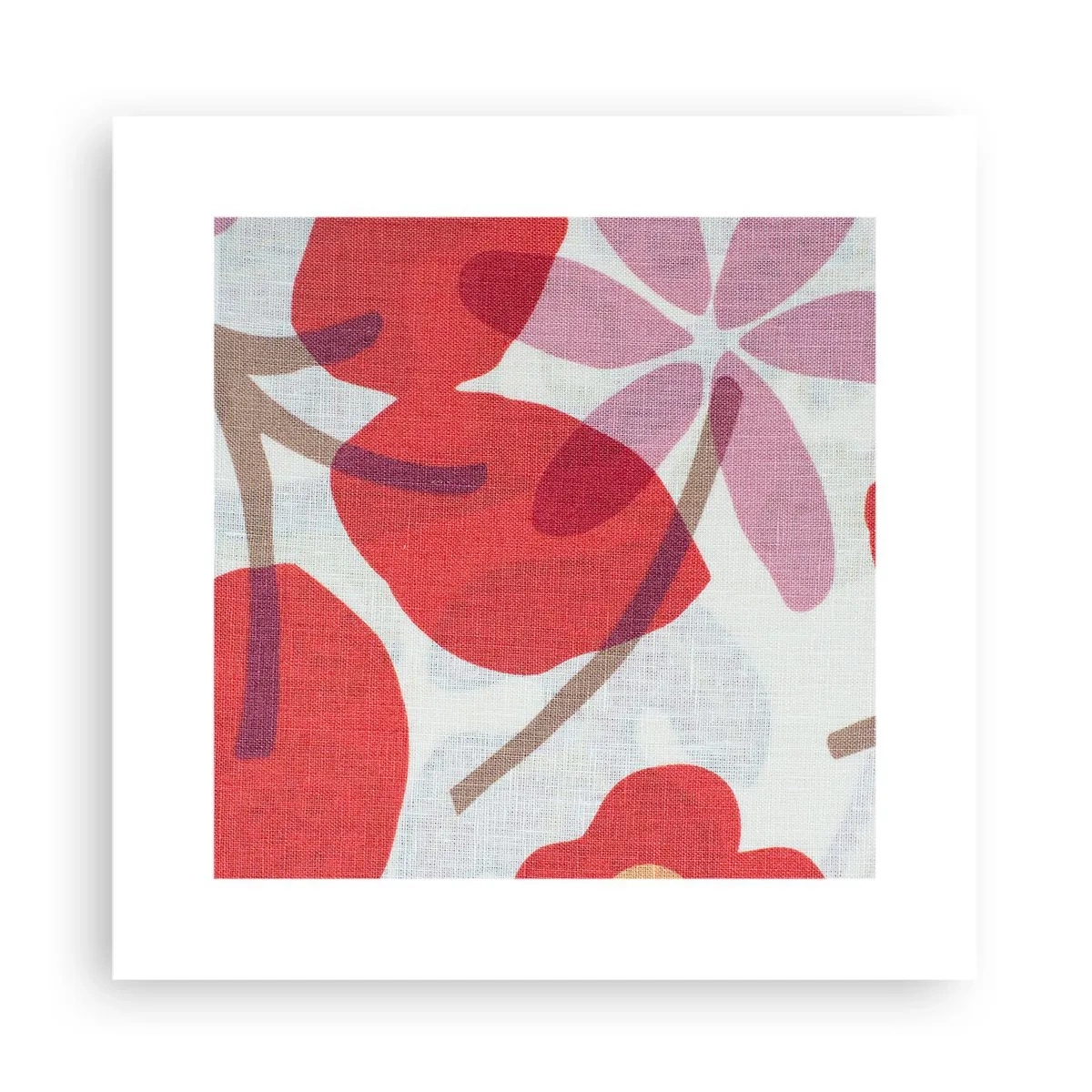 Poster - Composizione di fiori in rosa - 30x30 cm