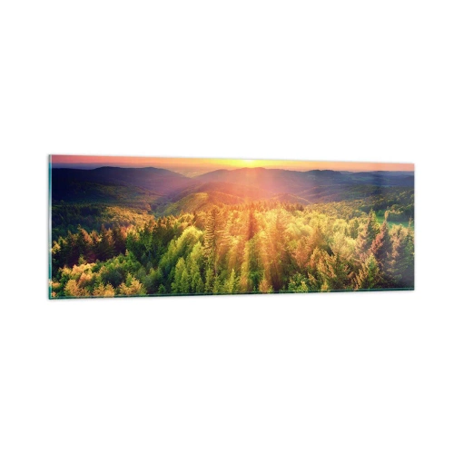 Quadro su vetro - Vette e cime - 90x30 cm