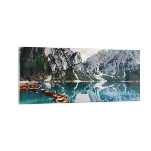 Quadro su vetro - Ti mostriamo la bellezza - 100x40 cm