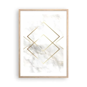 Poster in cornice rovere chiaro - Vista sull'infinito - 50x70 cm