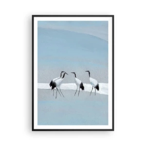 Poster in cornice nera - Dopo un giorno rovente - 70x100 cm