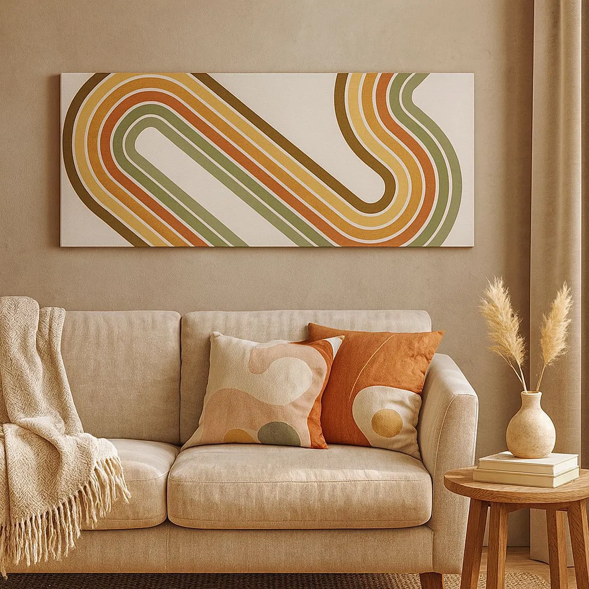 Quadro su tela - Stampe su Tela - Zig zag fino alla meta - 100x40 cm