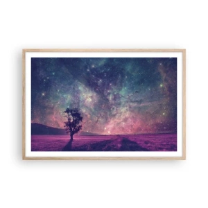Poster in cornice rovere chiaro - Sotto un cielo magico - 91x61 cm