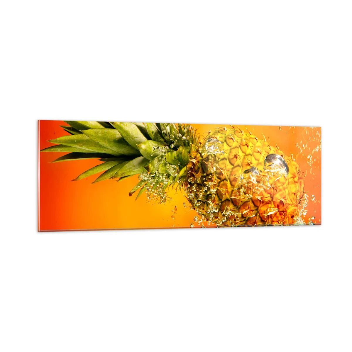 Quadro su vetro - Succosa freschezza tropicale - 90x30 cm