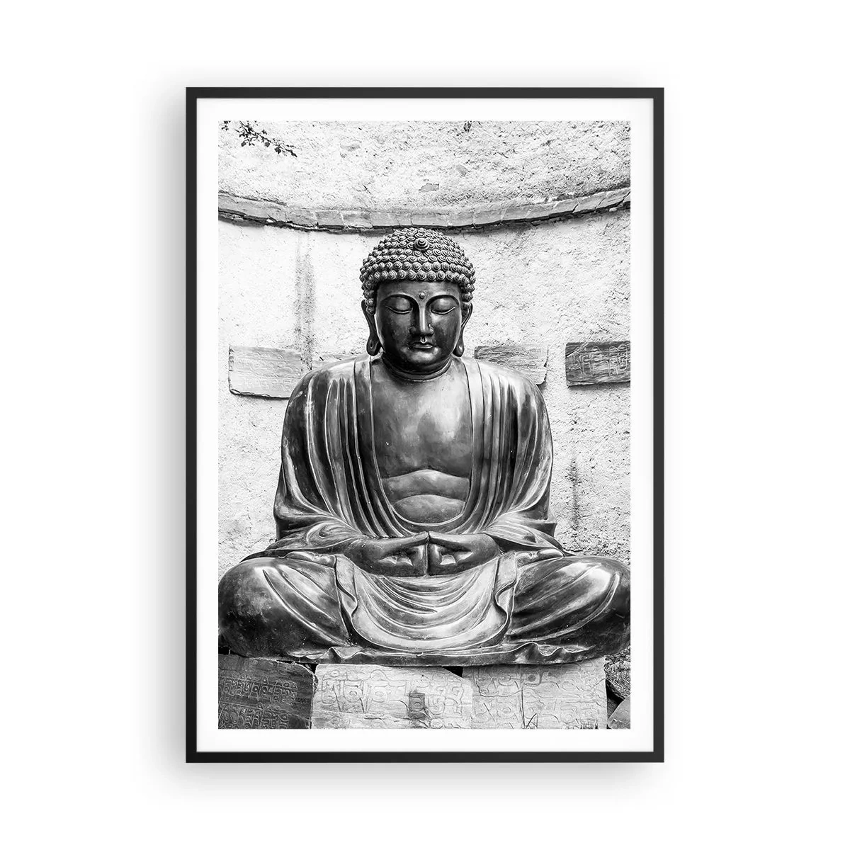 Poster in cornice nera - Alla fonte della pace - 70x100 cm