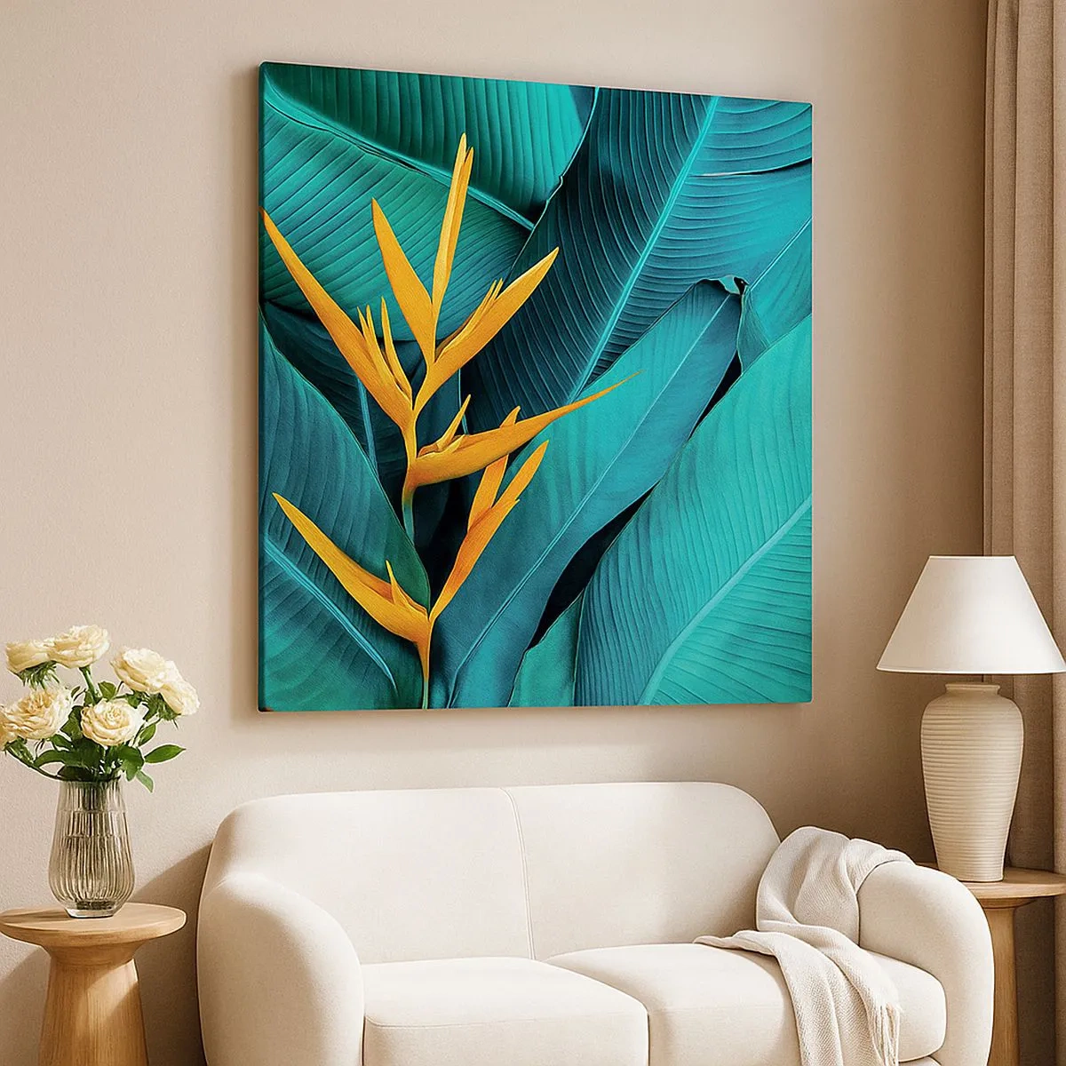 Quadro su tela - Stampe su Tela - Il fiore dell'Eden - 30x30 cm