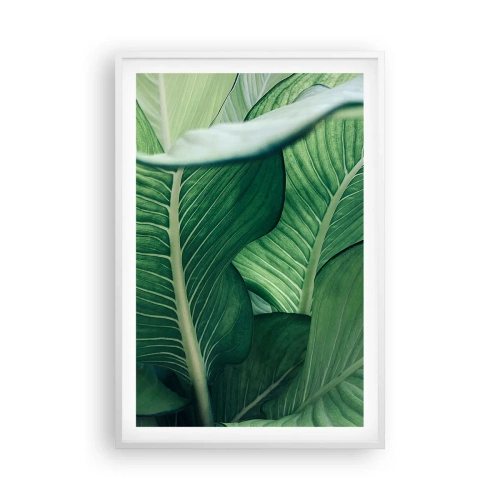 Poster in cornice bianca - Una vita intensamente verde - 61x91 cm