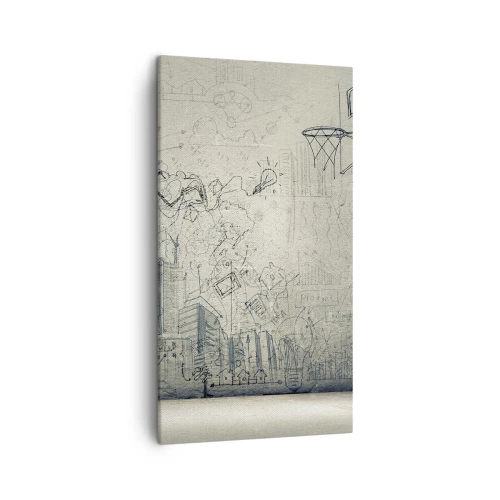 Quadro su tela - Stampe su Tela - La mia fantastica vita in città - 45x80 cm