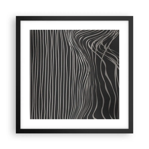 Poster in cornice nera - Ritmo e accento - 40x40 cm
