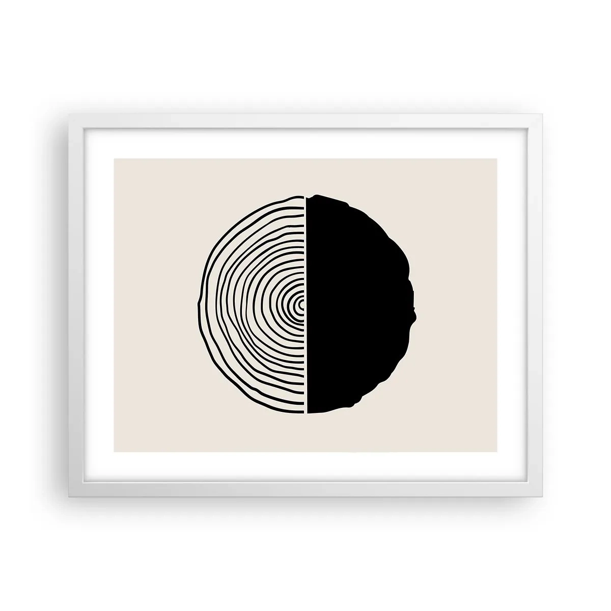 Poster in cornice bianca - A metà - 50x40 cm
