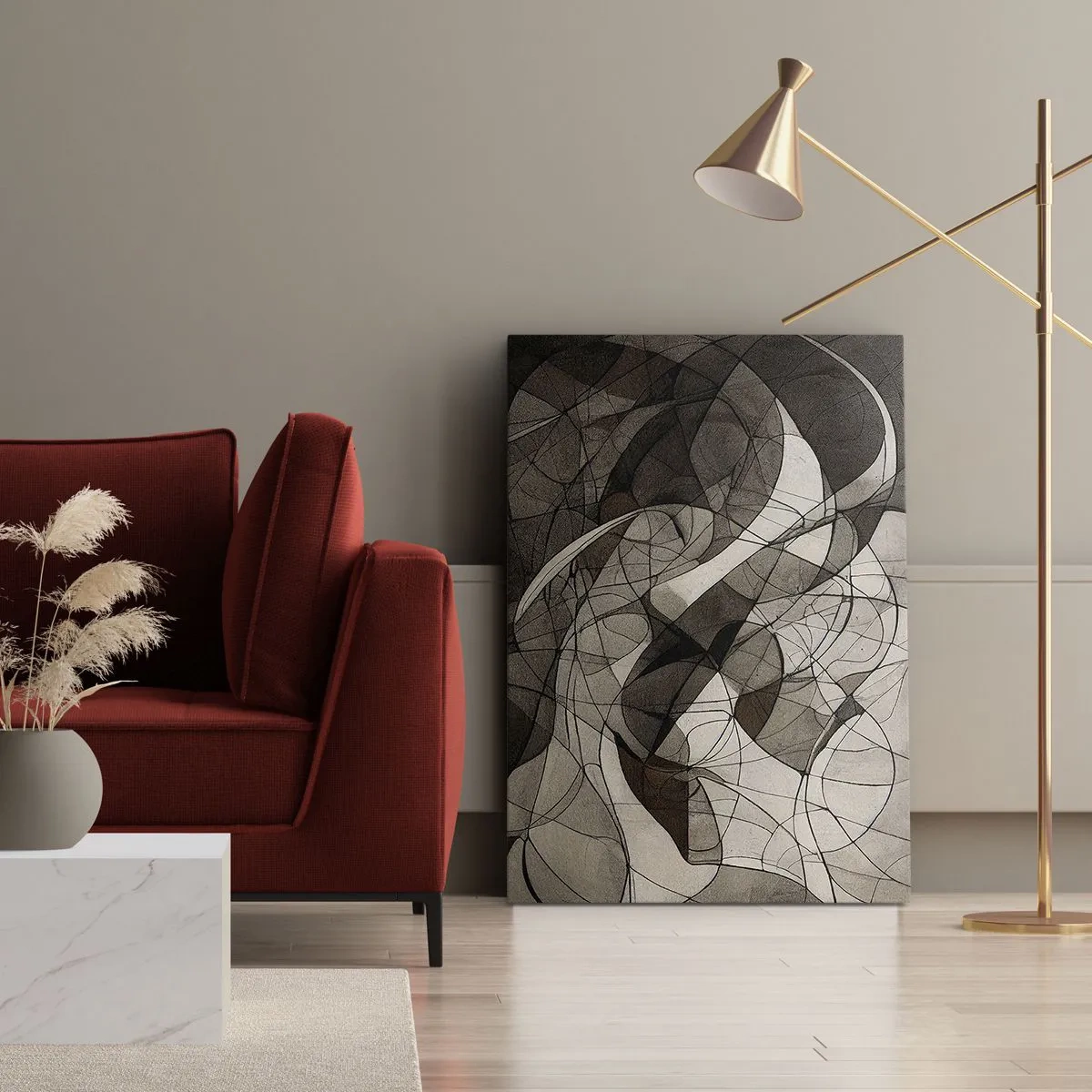 Quadro su tela - Stampe su Tela - La circolazione dei colori della terra - 65x120 cm