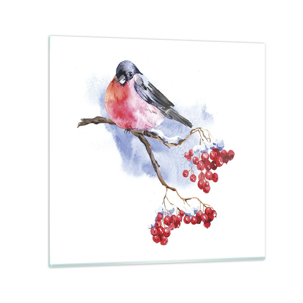 Quadro su vetro - L'inverno a colori - 60x60 cm