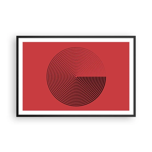 Poster in cornice nera - Movimento circolare - 91x61 cm